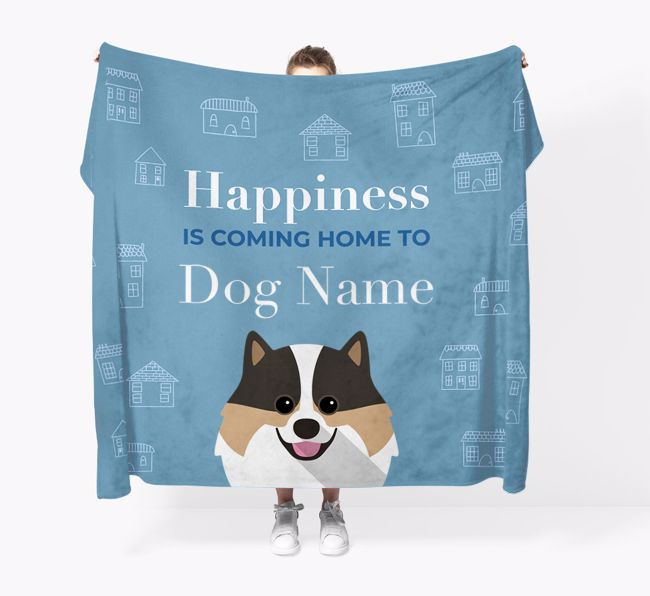 Happiness Is: Personalized {breedFullName} Throw Blanket